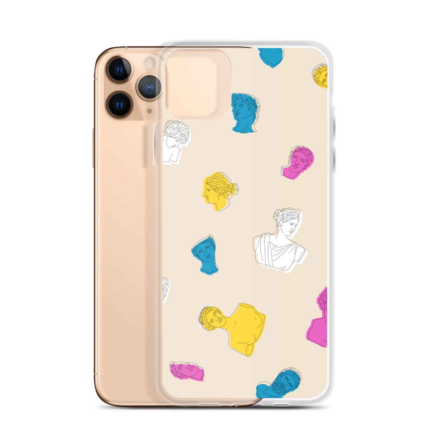 Retro Greek God Clear Case for iPhone®