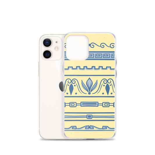 Watercolor Yellow Greek Clear Case for iPhone®