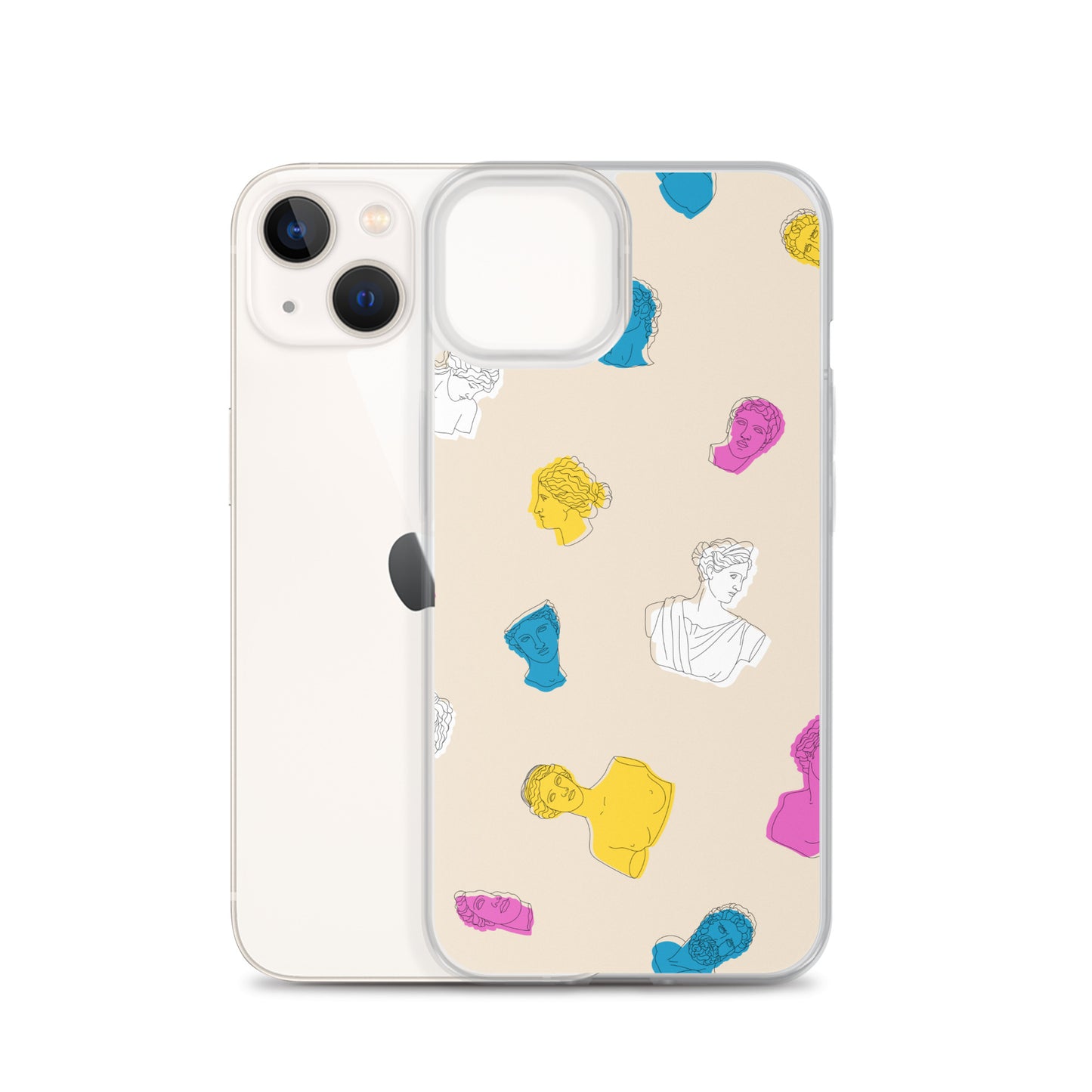 Retro Greek God Clear Case for iPhone®