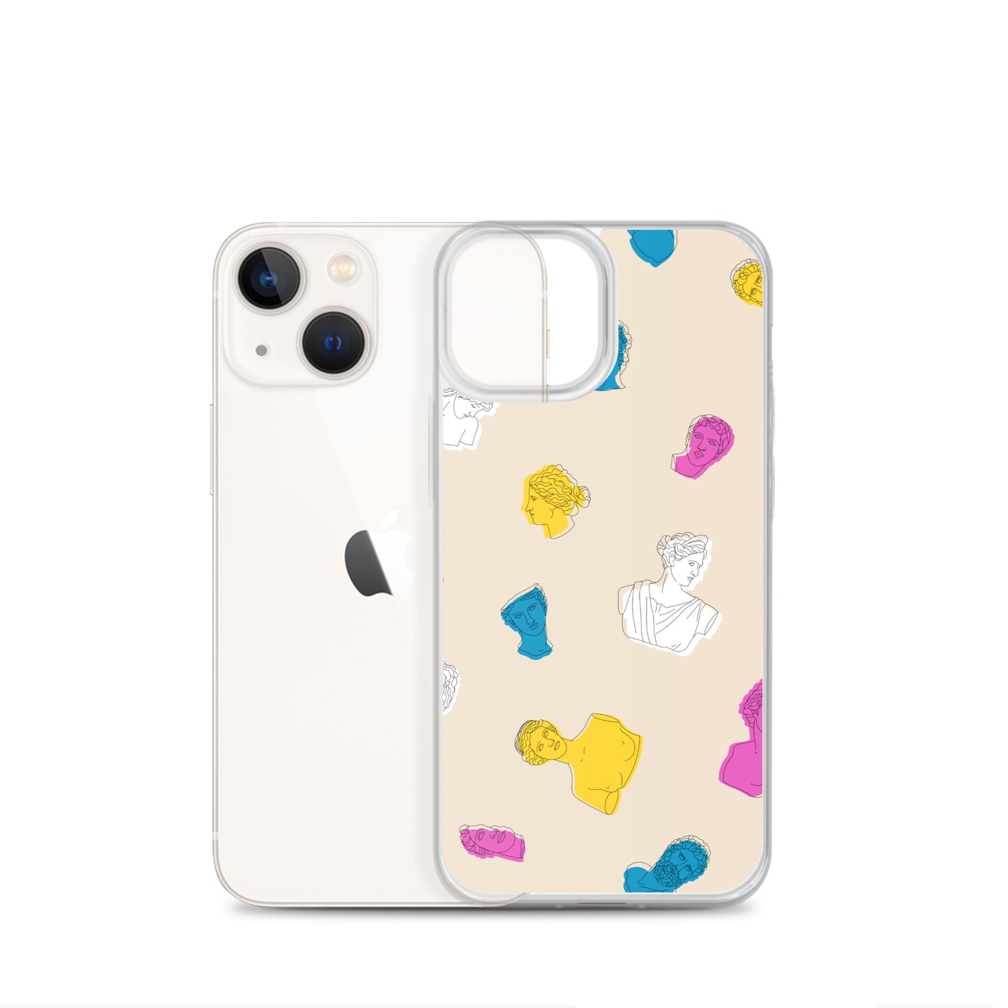 Retro Greek God Clear Case for iPhone®