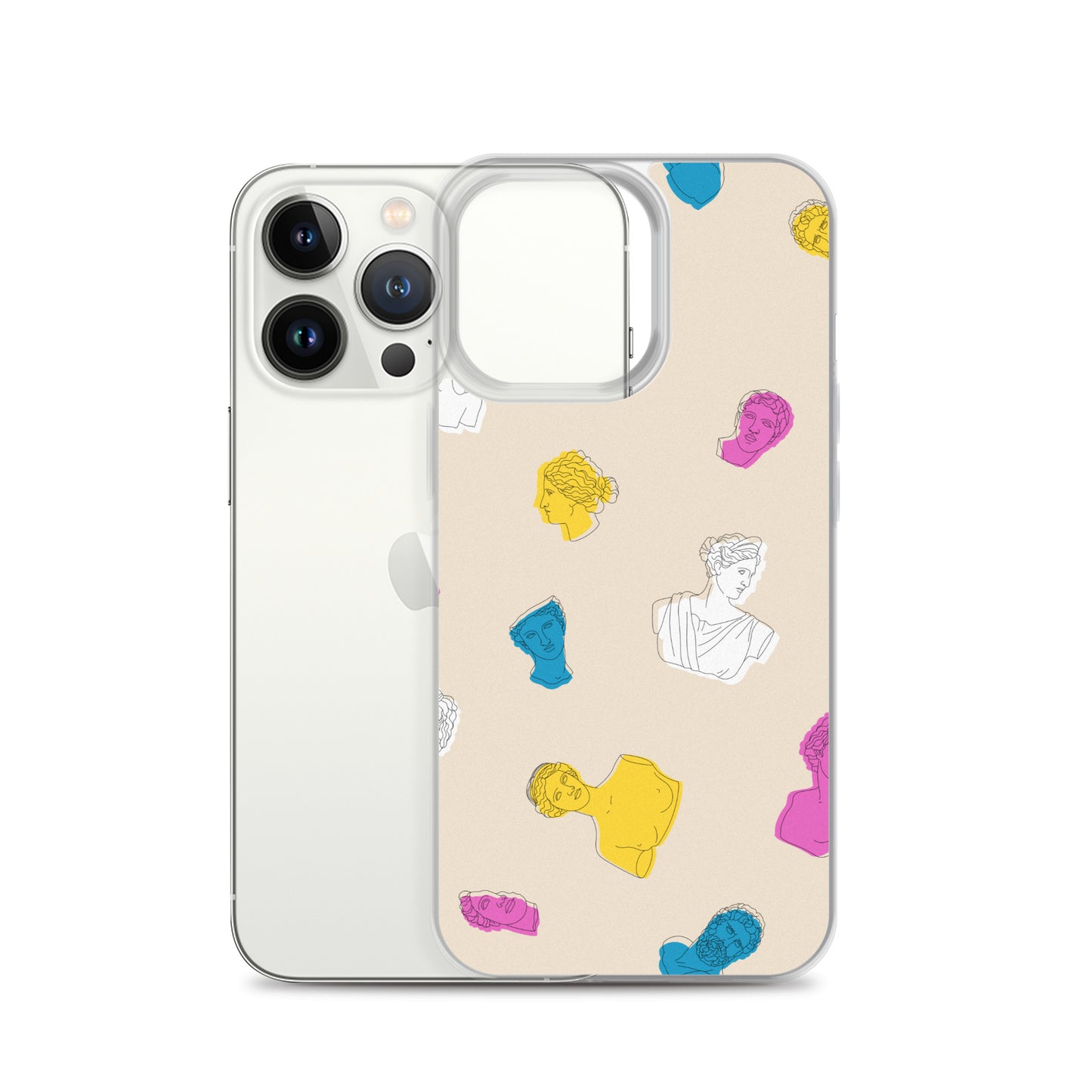 Retro Greek God Clear Case for iPhone®