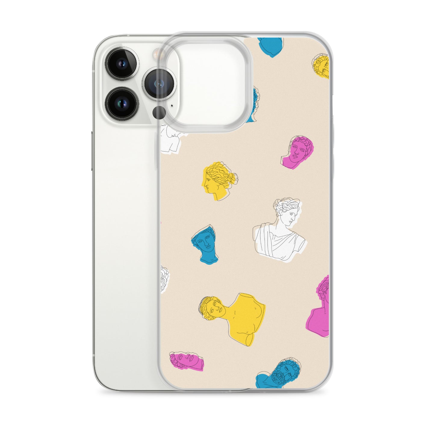 Retro Greek God Clear Case for iPhone®