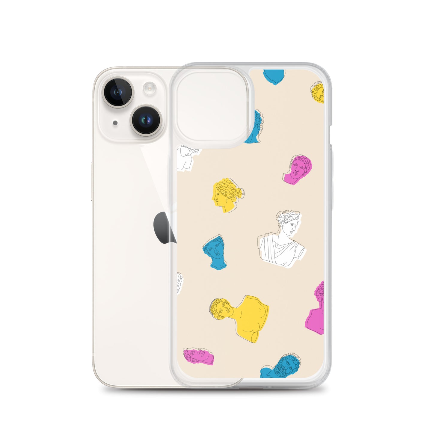 Retro Greek God Clear Case for iPhone®
