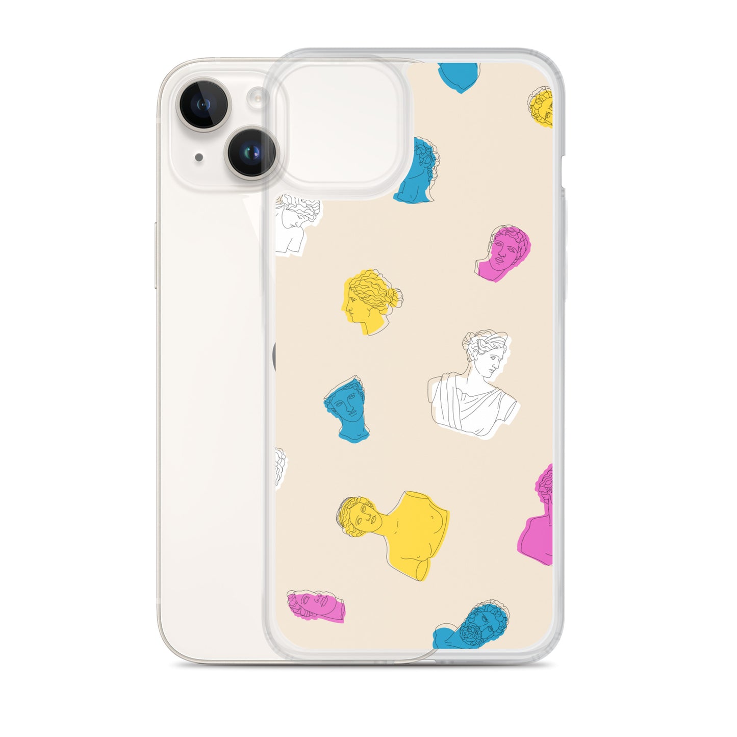 Retro Greek God Clear Case for iPhone®