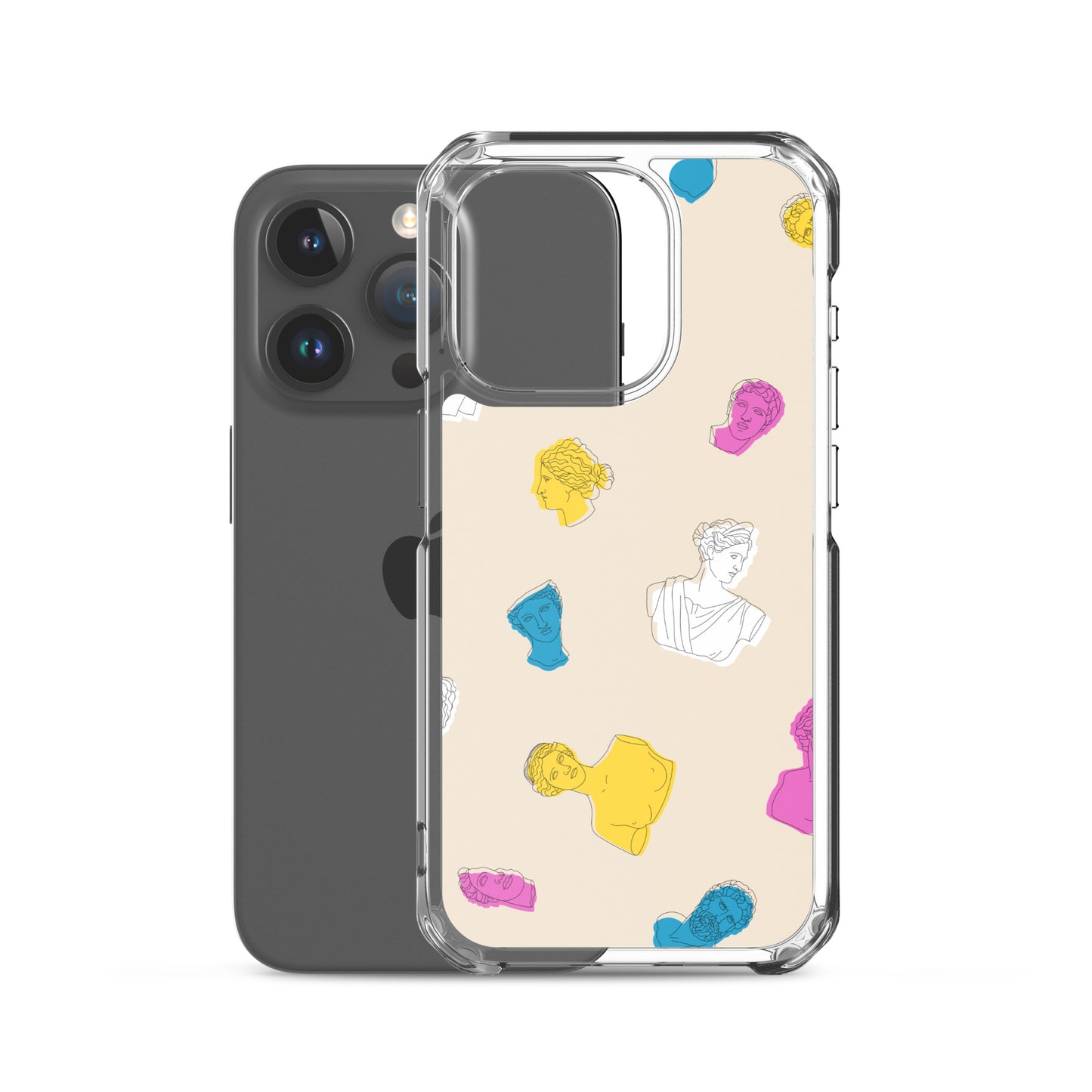 Retro Greek God Clear Case for iPhone®