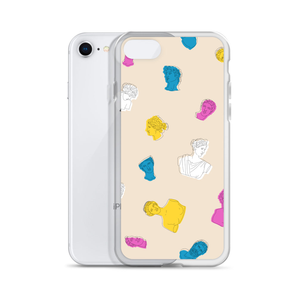 Retro Greek God Clear Case for iPhone®