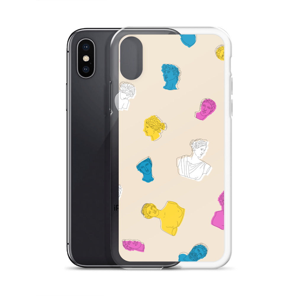 Retro Greek God Clear Case for iPhone®