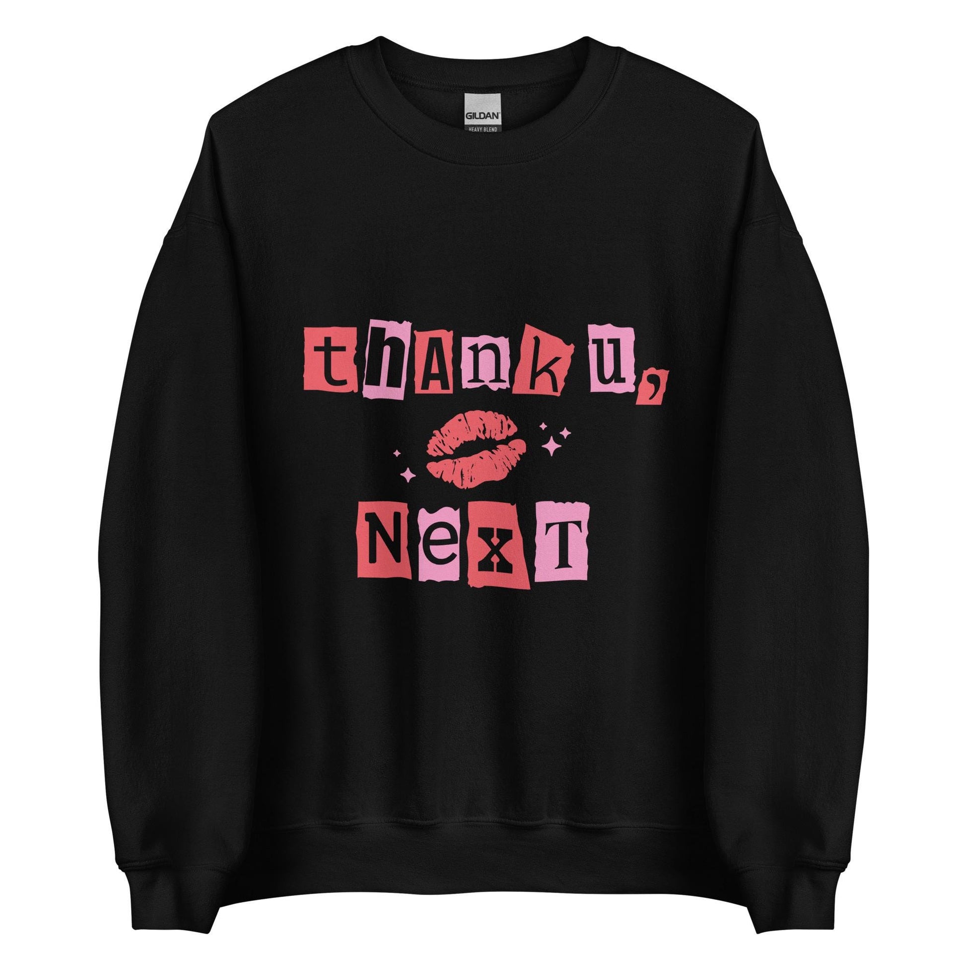 Thank You Next Sweatshirt | Unisex Crew Neck | Gildan 18000 | Black, Pink, Ash, White | Trendy, Cozy, Funny Sweatshirt