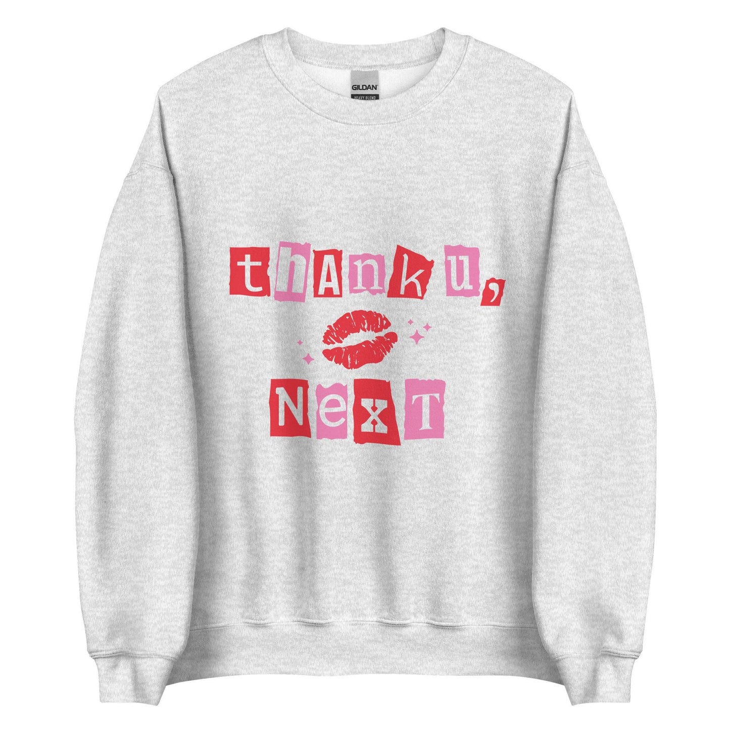 Thank You Next Sweatshirt | Unisex Crew Neck | Gildan 18000 | Black, Pink, Ash, White | Trendy, Cozy, Funny Sweatshirt