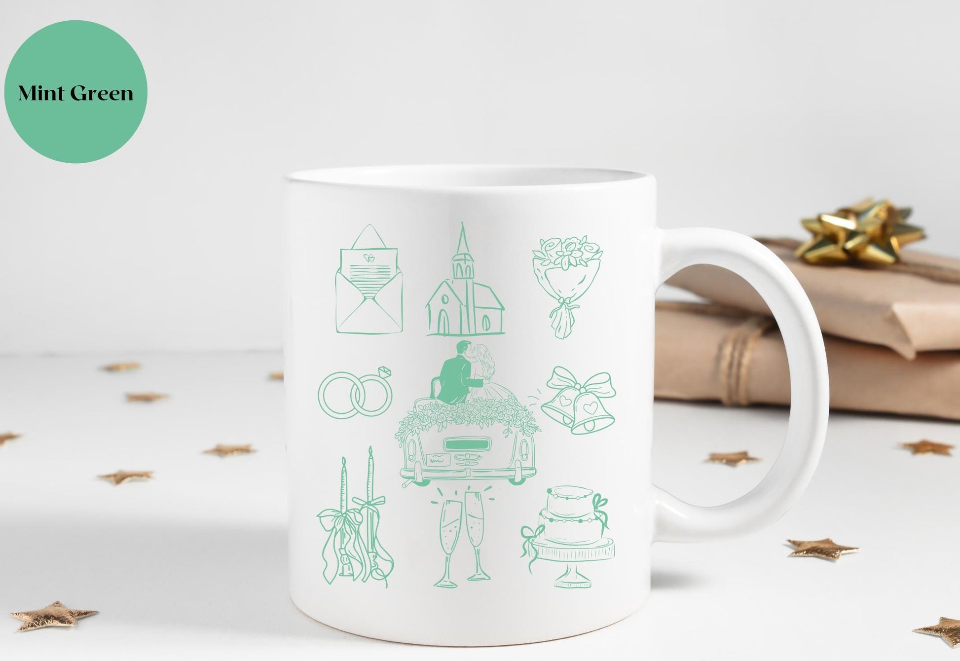 Personalized Bride Mug, Custom Bachelorette Mug, Going to the Chapel Mug, Bridal Shower Gift, Wedding Gift, Custom Name Mug, Bride to Be Mug, Wedding Day Gift, Engagement Gift, Bride Squad Mug, Bridesmaid Gift, Custom Wedding Mug, Bridal Party Mug.