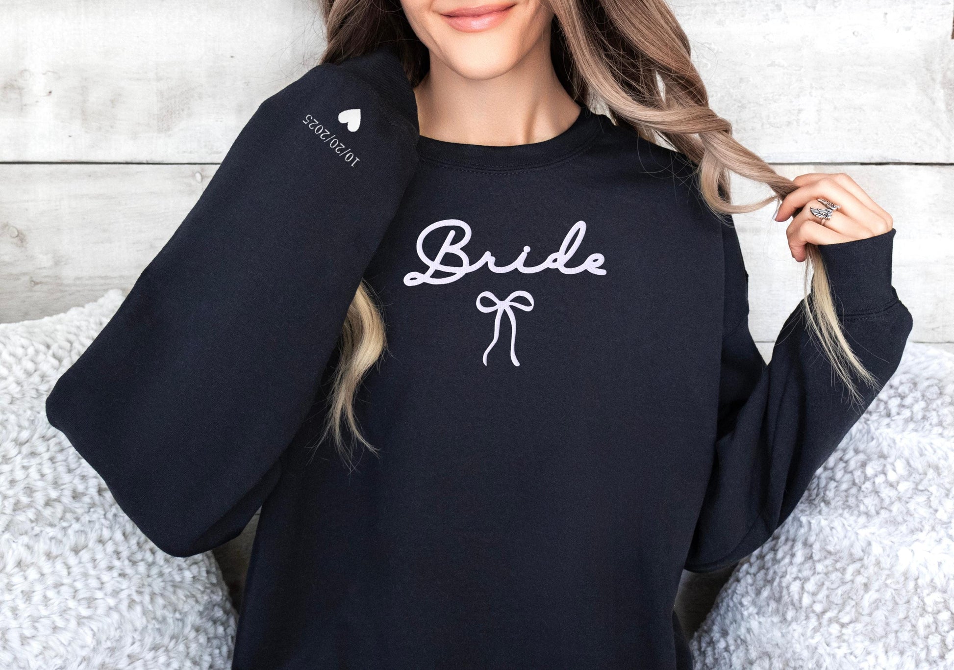 Personalized Bride Sweatshirt, Bride Embroidered Sweatshirt
White Bride Sweatshirt
Wedding Sweatshirt
Custom Bridal Sweatshirt
Embroidered Sweatshirt
Bride Gift Ideas
Bridal Shower Gift
Wedding Day Sweatshirt
Bride Sweatshirt Custom